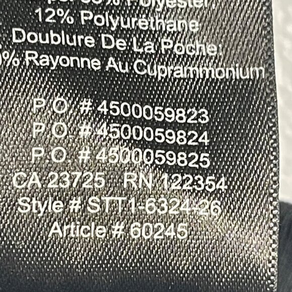 Aritzia Babaton‎ Cohen Pants Women's 0 Japanese Texture Crop Tailored Pleated - Picture 7 of 12